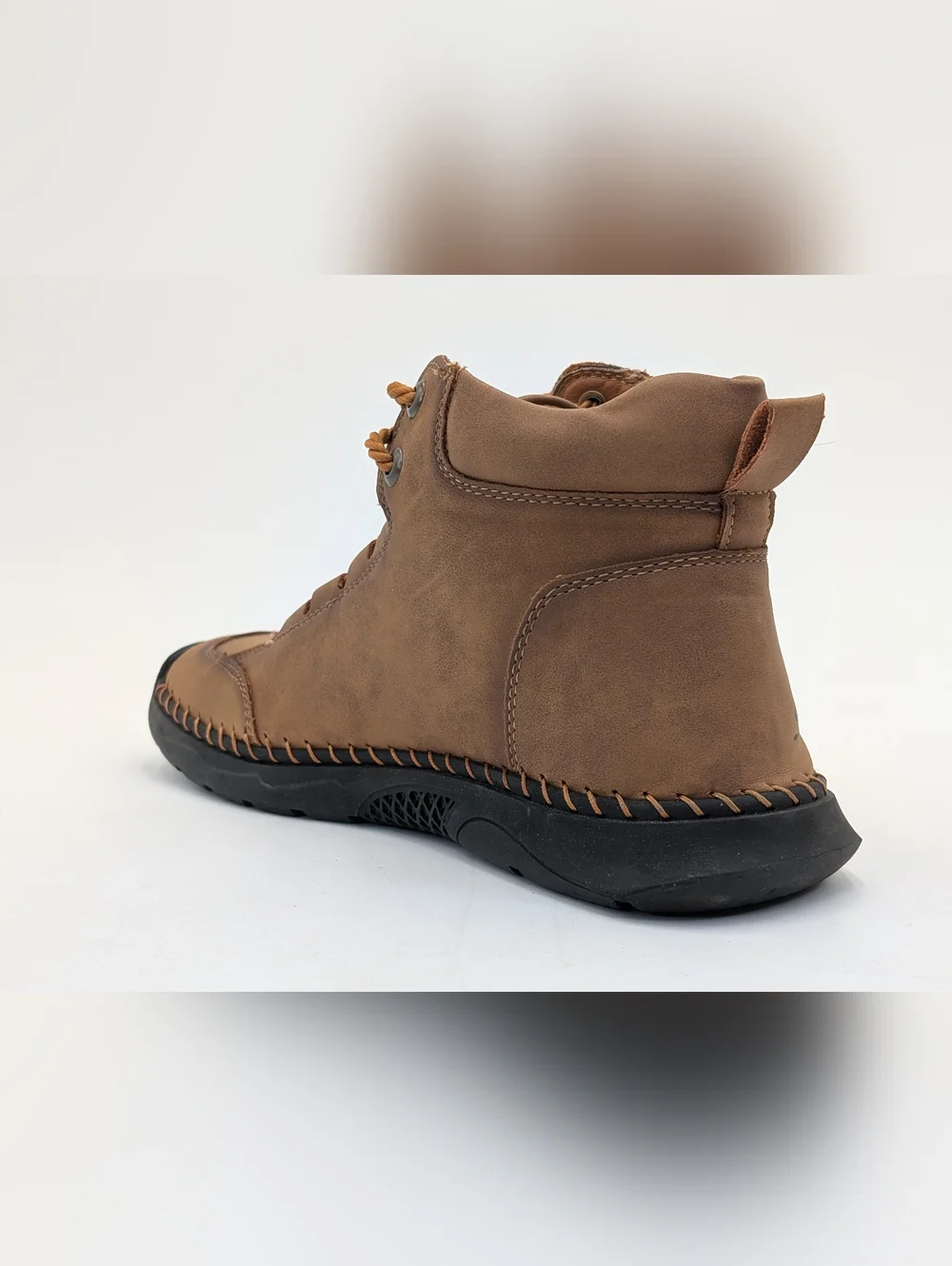 Salkin Genuine Leather High-Top Boots Sz Men 9|Women 10.5 Rope-Lace Comfort Sole